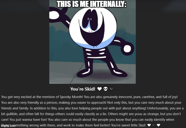 or to any friends | THIS IS ME INTERNALLY: | made w/ Imgflip meme maker