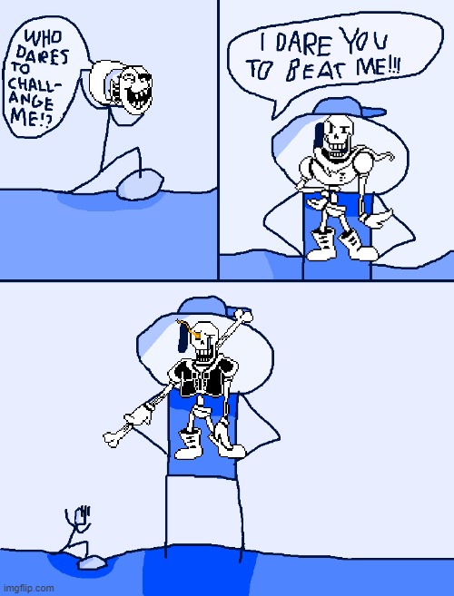 haha disbelief papyrus go brrrr (undertale meme go away if never played undertale) | image tagged in undertale,undyne,papyrus,comic,memes,gaming | made w/ Imgflip meme maker