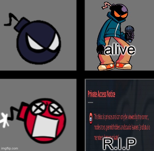 Mad Whitty | alive; R.I.P | image tagged in mad whitty | made w/ Imgflip meme maker