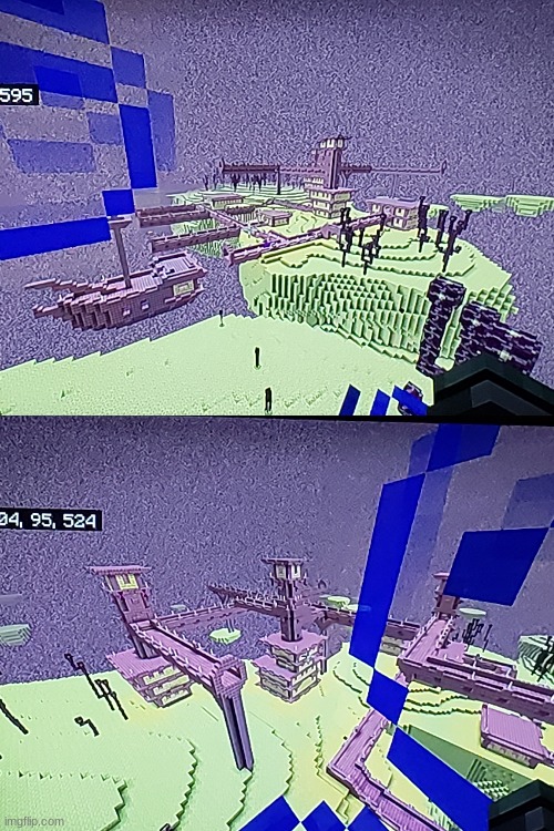end docks complete pt.3 ( tried my best to get good pictures ) | image tagged in minecraft | made w/ Imgflip meme maker