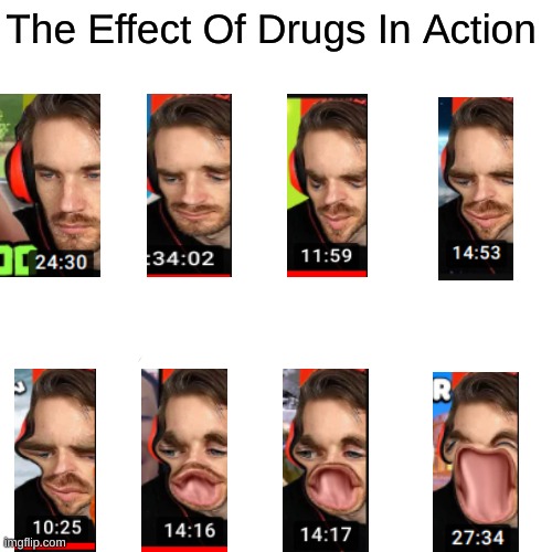 Drake Hotline Bling Meme | The Effect Of Drugs In Action | image tagged in memes,drake hotline bling | made w/ Imgflip meme maker