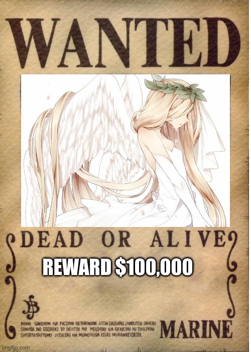 One piece wanted poster template | REWARD $100,000 | image tagged in one piece wanted poster template | made w/ Imgflip meme maker