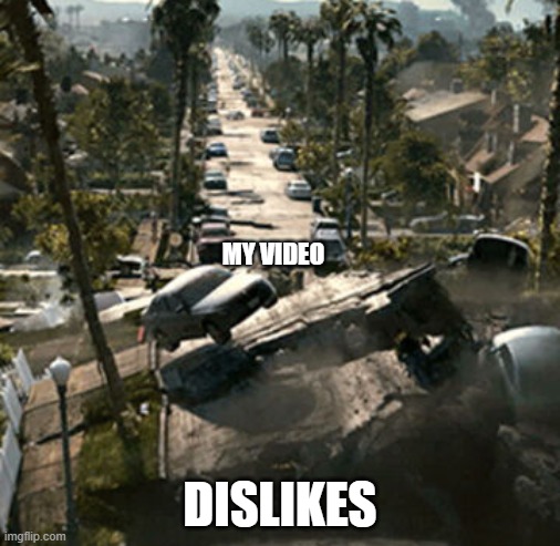 video |  MY VIDEO; DISLIKES | image tagged in 2012 | made w/ Imgflip meme maker