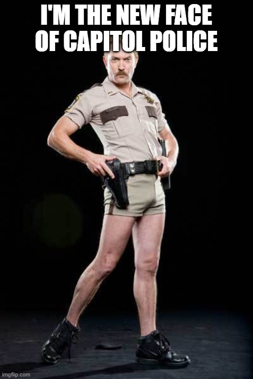 Dangle | I'M THE NEW FACE OF CAPITOL POLICE | image tagged in dangle | made w/ Imgflip meme maker