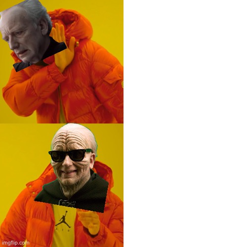 Emperor Palpatine Hotline Bling Blank Meme Template