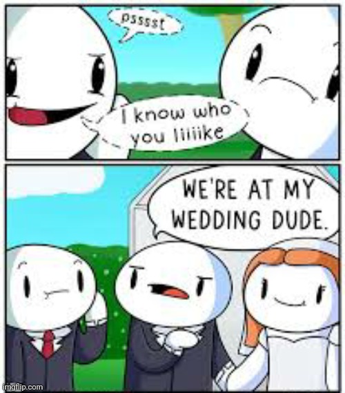 Lol | image tagged in comics/cartoons,funny,wedding,they had us in the first half,matchmaker | made w/ Imgflip meme maker