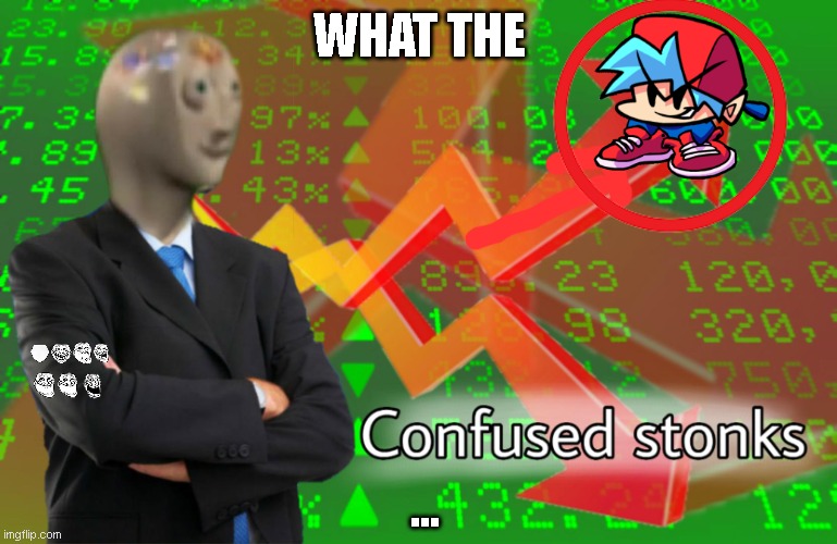 uhm | WHAT THE; ... | image tagged in confused stonks | made w/ Imgflip meme maker