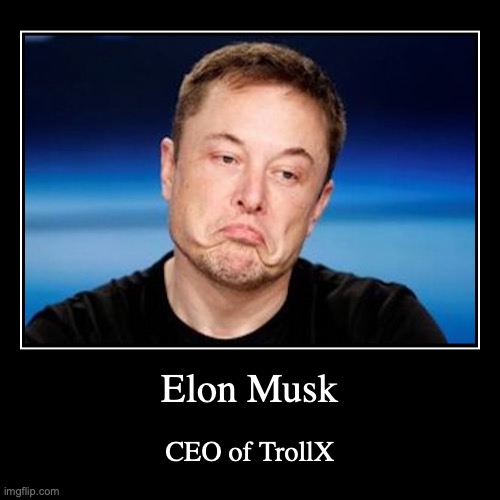 Elon Musk | image tagged in funny,demotivationals,elon musk | made w/ Imgflip demotivational maker