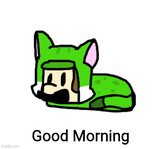 Wat did i miss | Good Morning | image tagged in luigi loaf | made w/ Imgflip meme maker