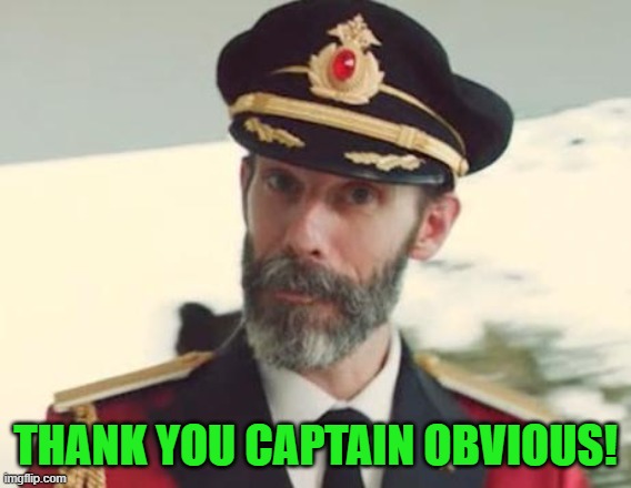 Captain Obvious | THANK YOU CAPTAIN OBVIOUS! | image tagged in captain obvious | made w/ Imgflip meme maker