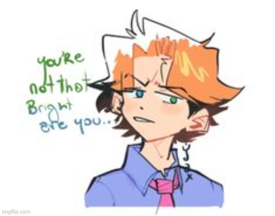 Ø | image tagged in you're not that bright are you | made w/ Imgflip meme maker