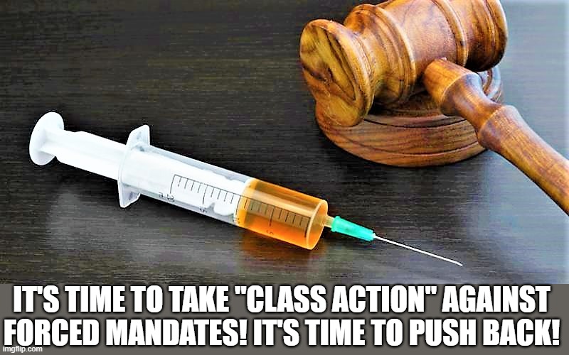 judging the vaccine | IT'S TIME TO TAKE "CLASS ACTION" AGAINST 
FORCED MANDATES! IT'S TIME TO PUSH BACK! | image tagged in coronavirus meme,political meme,covid19,class action,vaccines,push back | made w/ Imgflip meme maker