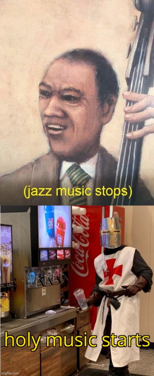 :p | image tagged in jazz music stops,holy music starts | made w/ Imgflip meme maker