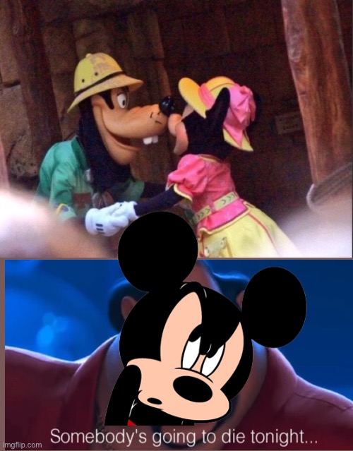 image tagged in disney,minnie cheating on mickey,despicable me 2 | made w/ Imgflip meme maker