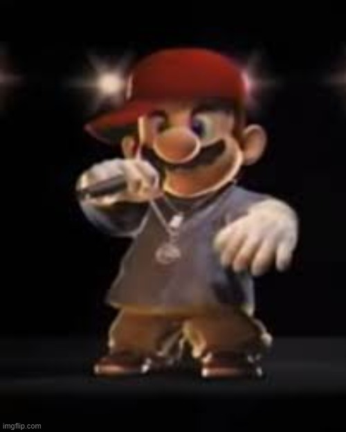 gangsta mario | image tagged in my,dick,is,stuck | made w/ Imgflip meme maker