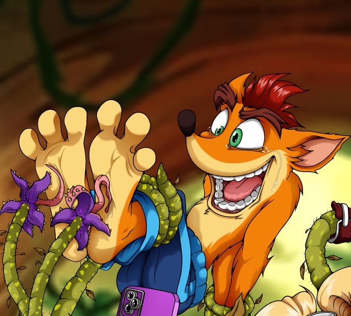 High Quality Crash Bandicoot Tickle Blank Meme Template