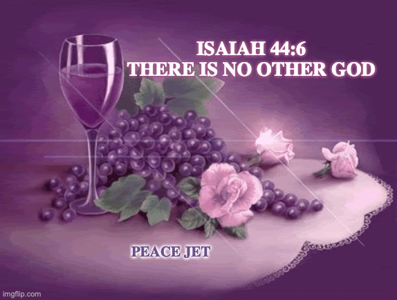 Isaiah 44:6 -There Is No Other God | ISAIAH 44:6
THERE IS NO OTHER GOD; PEACE JET | image tagged in jesus says,hello god he's here,they hated jesus because he told them the truth,god is love | made w/ Imgflip meme maker