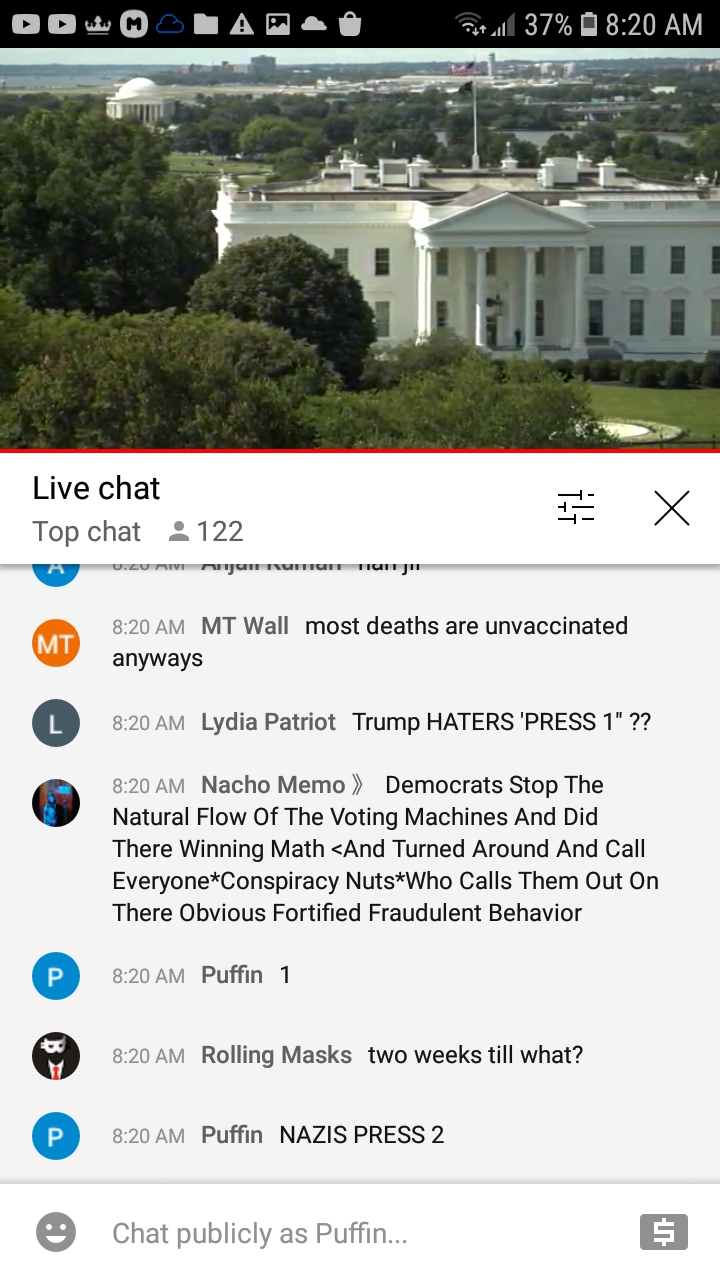 High Quality EarthTV WH chat 7-18-21 #184 Blank Meme Template