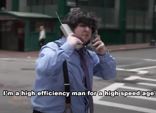 High Quality I'm a high efficiency man for a high speed age Blank Meme Template