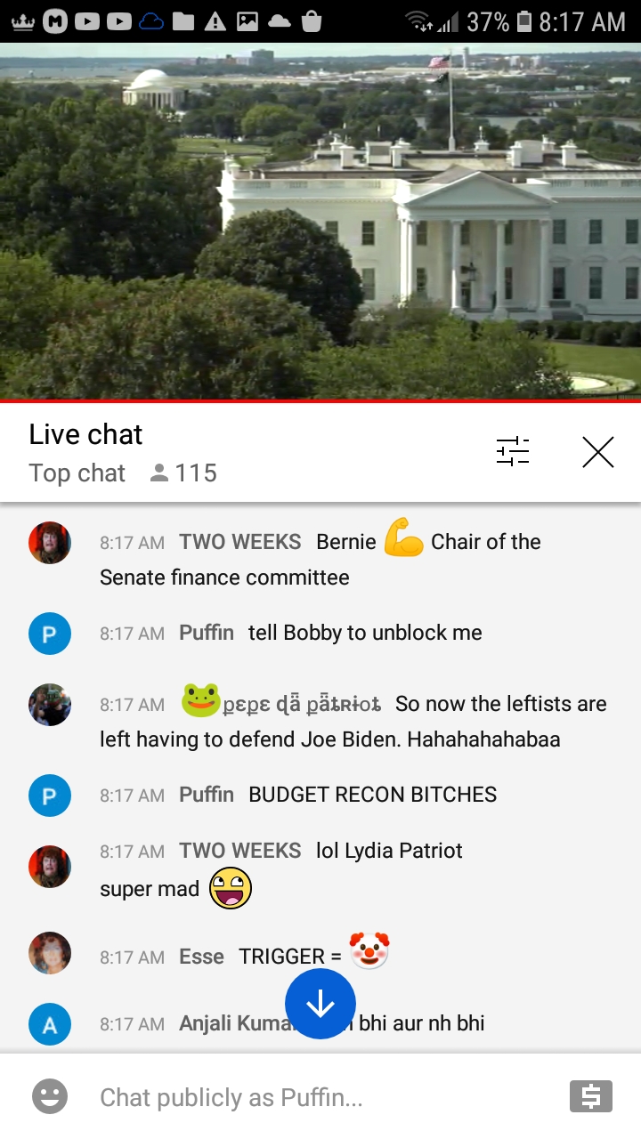 High Quality EarthTV WH chat 7-18-21 #189 Blank Meme Template