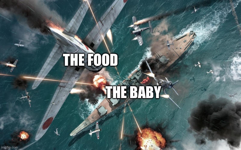 Kamikaze | THE FOOD THE BABY | image tagged in kamikaze | made w/ Imgflip meme maker