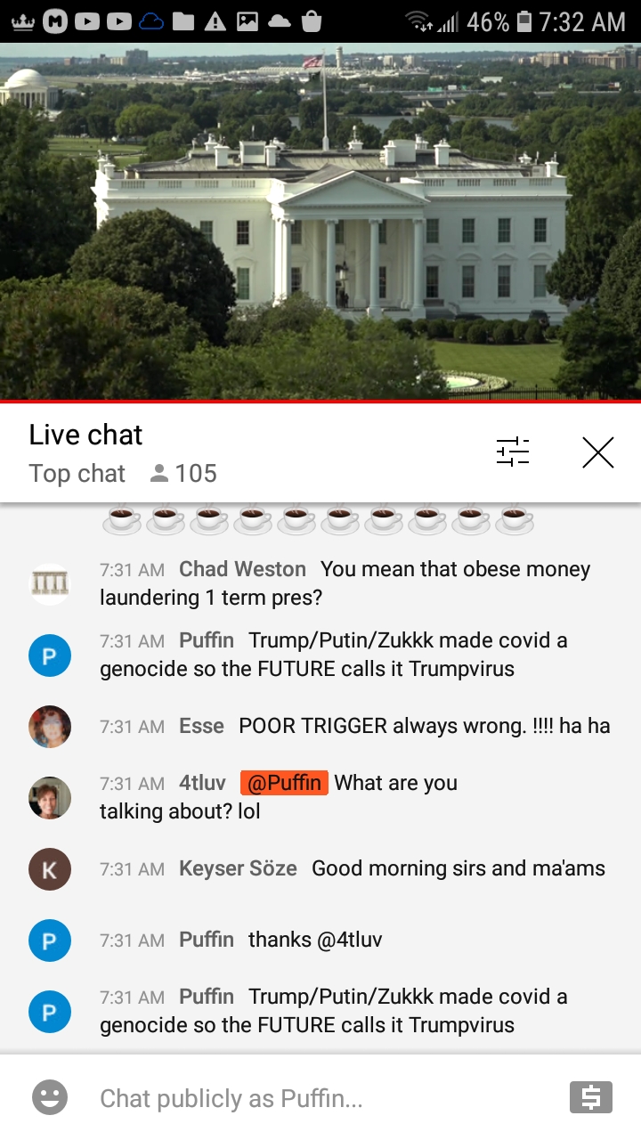 High Quality EarthTV WH chat 7-18-21 #243 Blank Meme Template