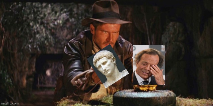Indiana Jones replacing July with August | image tagged in indiana jons replacing | made w/ Imgflip meme maker