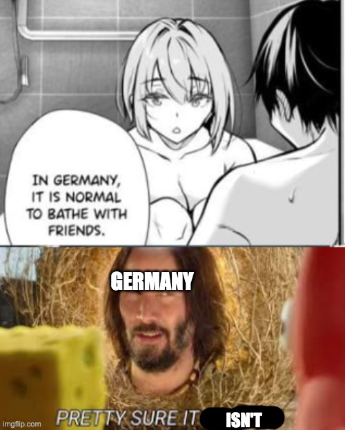 GERMANY; ISN'T | image tagged in pretty sure it doesn't | made w/ Imgflip meme maker