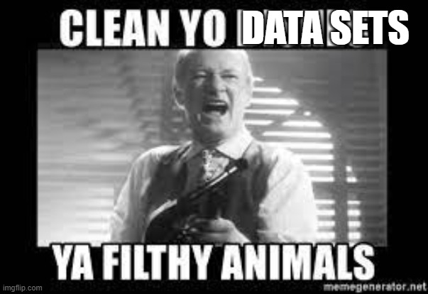 DATA SETS | made w/ Imgflip meme maker