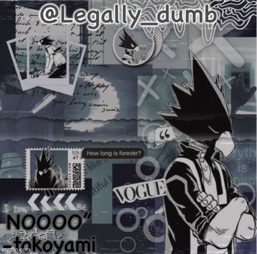 High Quality Legally dumbs tokoyami temp Blank Meme Template