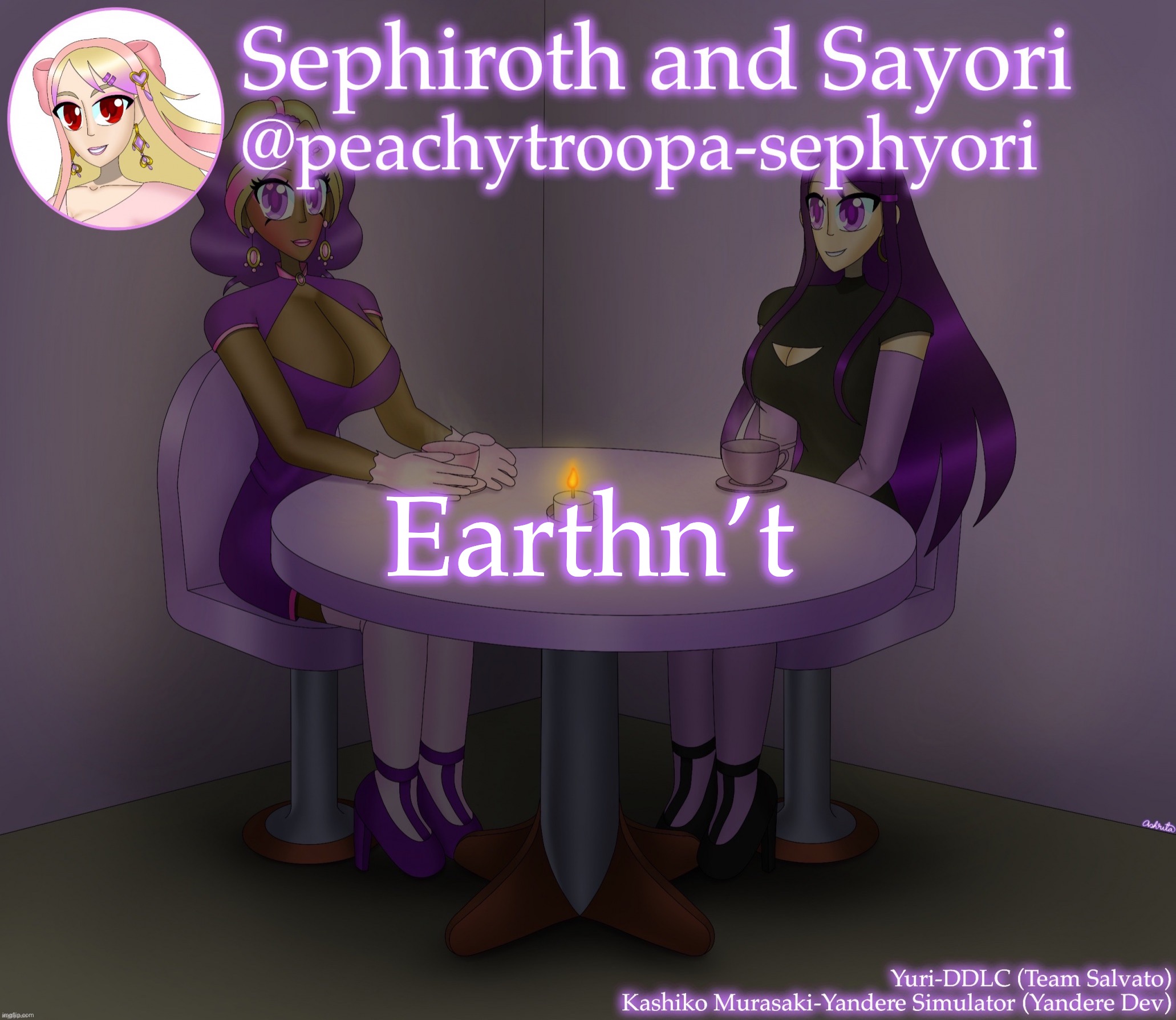 Yuri and Kashiko Murasaki | Earthn’t | image tagged in yuri and kashiko murasaki | made w/ Imgflip meme maker