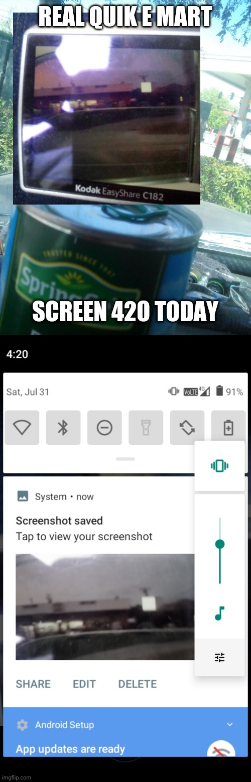 E mart | REAL QUIK E MART; SCREEN 420 TODAY | image tagged in e | made w/ Imgflip meme maker