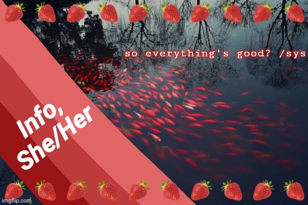 so everything's good? /sys | image tagged in info | made w/ Imgflip meme maker