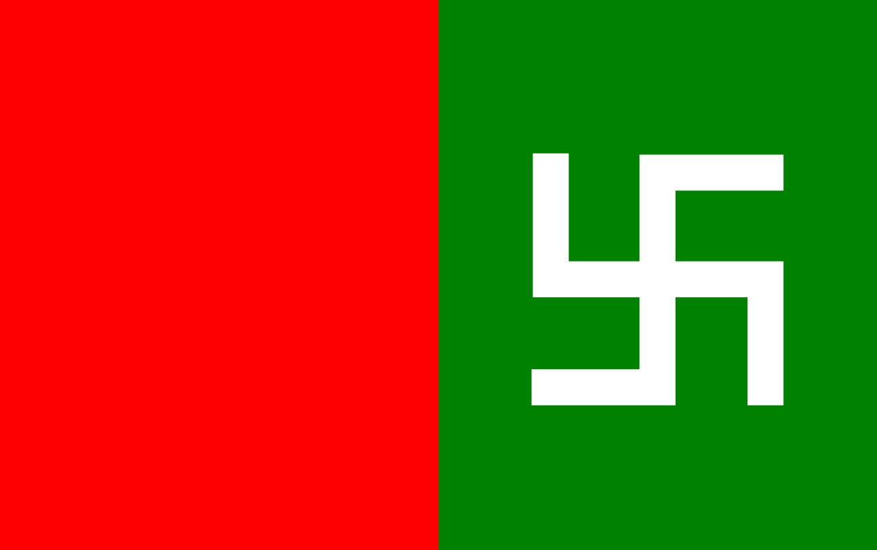 Swastika flag Blank Meme Template