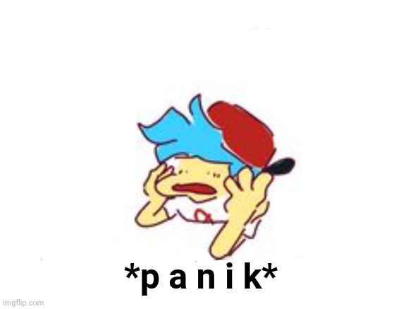 The funk- | *p a n i k* | image tagged in the funk- | made w/ Imgflip meme maker