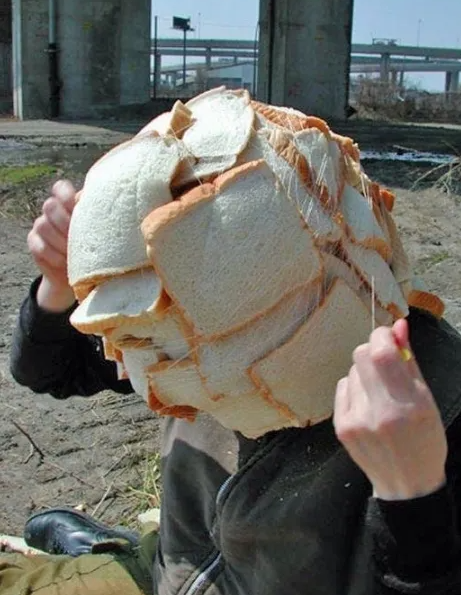 Weird Bread Head Funny Humor Blank Meme Template