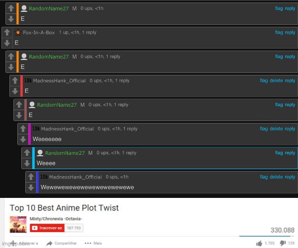 image tagged in top 10 anime plot twists | made w/ Imgflip meme maker