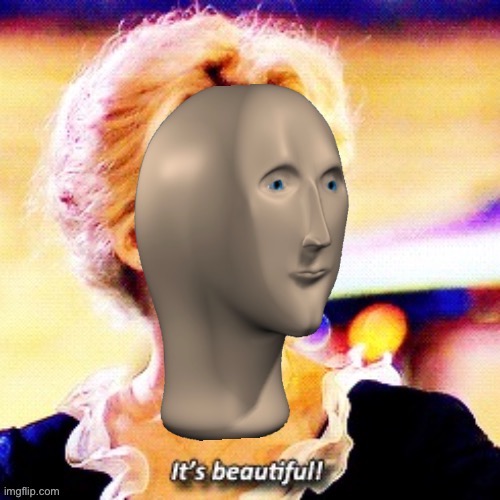 Meme man it’s beautiful | image tagged in meme man it s beautiful | made w/ Imgflip meme maker