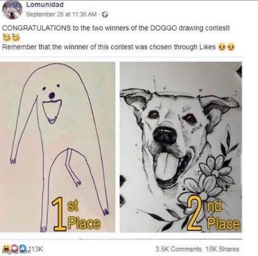 image tagged in doggo drawing contest | made w/ Imgflip meme maker