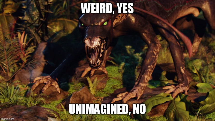 WEIRD, YES UNIMAGINED, NO | made w/ Imgflip meme maker