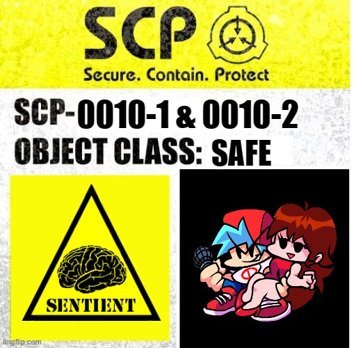 SCP Sign Generator | 0010-1 & 0010-2; SAFE | image tagged in scp sign generator | made w/ Imgflip meme maker