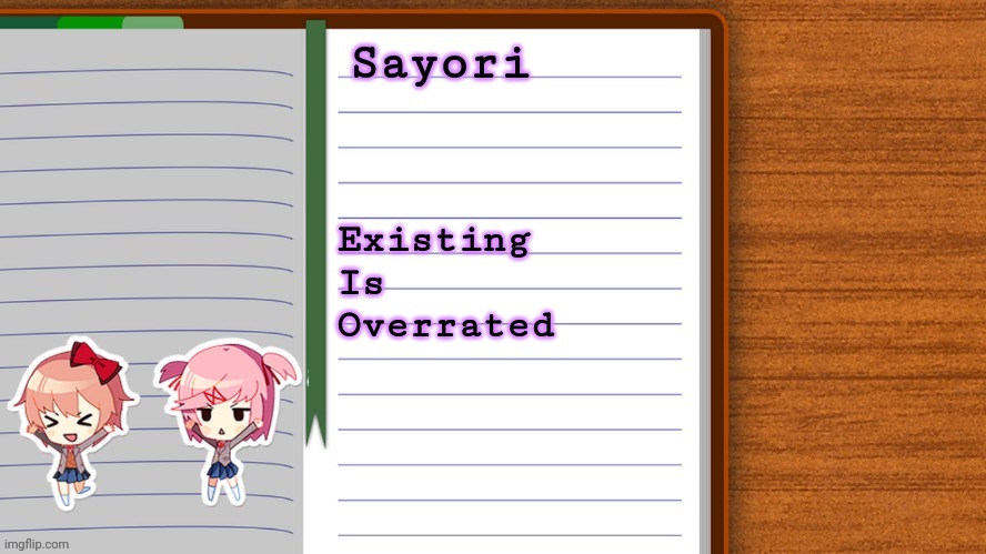 Poem Panic | Existing
Is
Overrated | image tagged in e | made w/ Imgflip meme maker