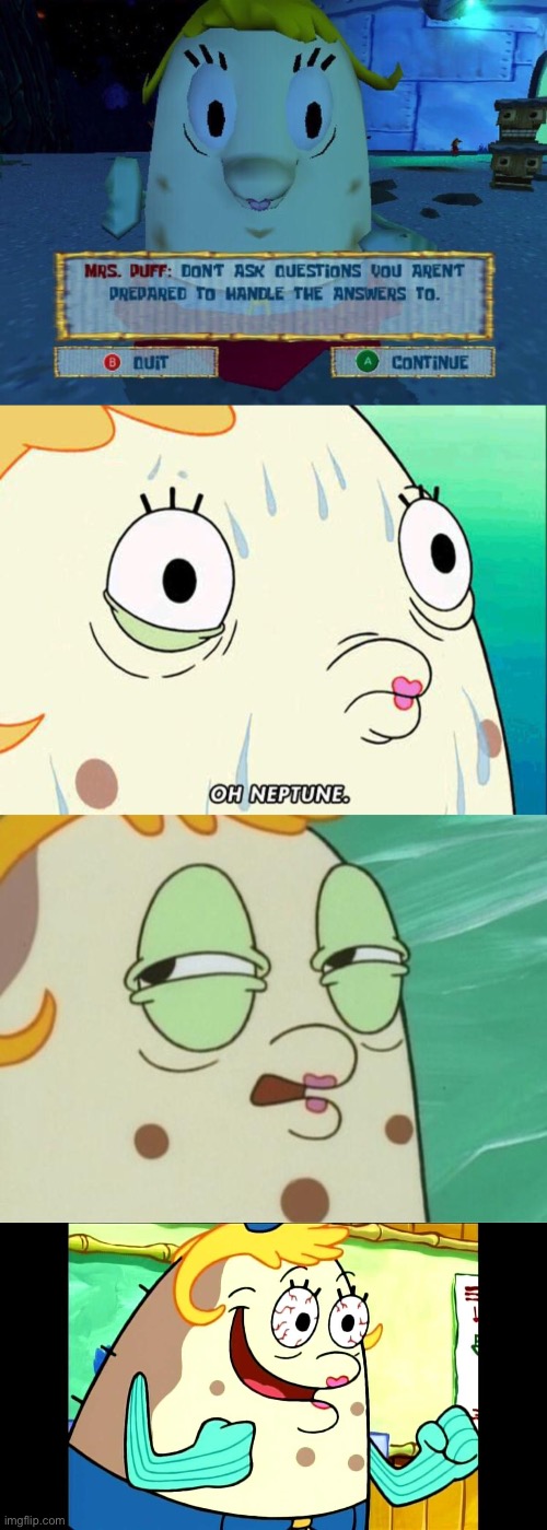 Mrs puff tribute | image tagged in don't ask mrs puff,mrs puff | made w/ Imgflip meme maker