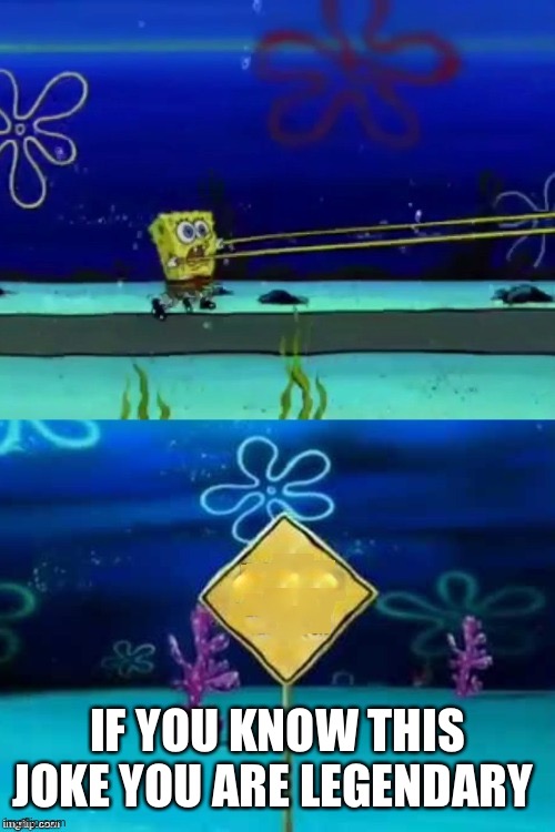 E | IF YOU KNOW THIS JOKE YOU ARE LEGENDARY | image tagged in educational television spongebob | made w/ Imgflip meme maker