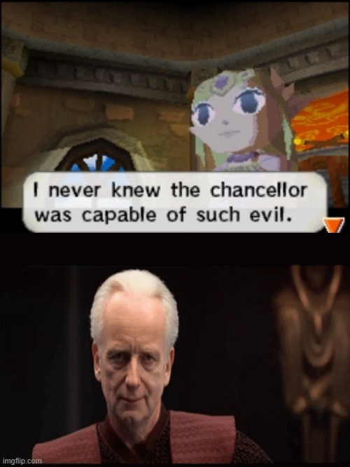I never knew the Chancellor was capable of such evil | image tagged in i never knew the chancellor was capable of such evil | made w/ Imgflip meme maker