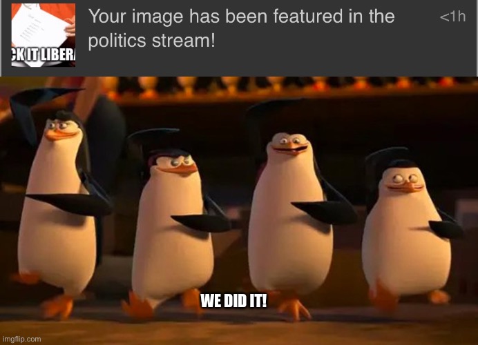 Celebration | WE DID IT! | image tagged in penguins of madagascar | made w/ Imgflip meme maker