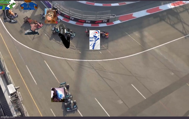 How the campaign looks like. | image tagged in lewis hamilton going wide | made w/ Imgflip meme maker