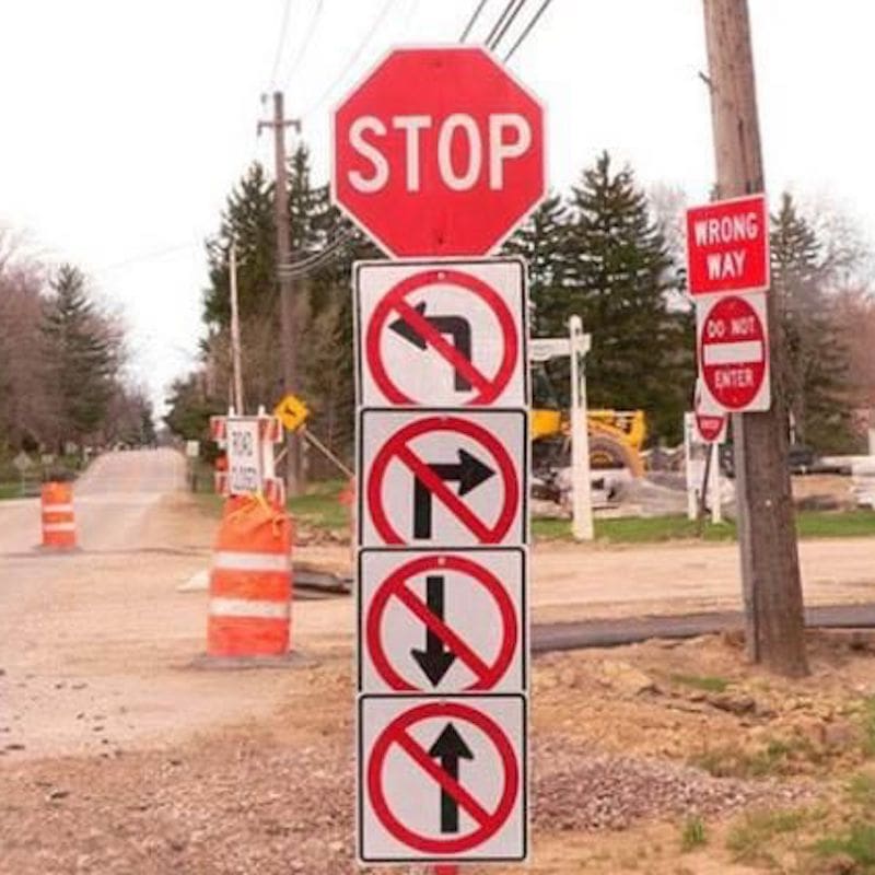 High Quality No Way Stop Blank Meme Template
