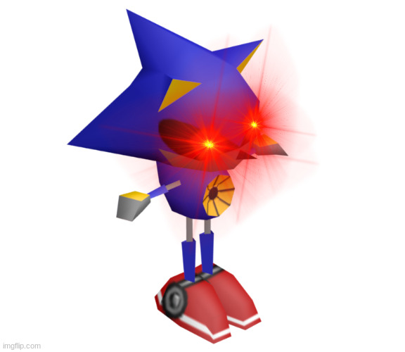 High Quality Superior Metal Sonic Blank Meme Template