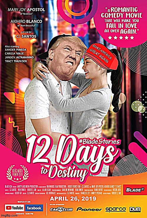 Trump 12 days to destiny | image tagged in trump 12 days to destiny | made w/ Imgflip meme maker